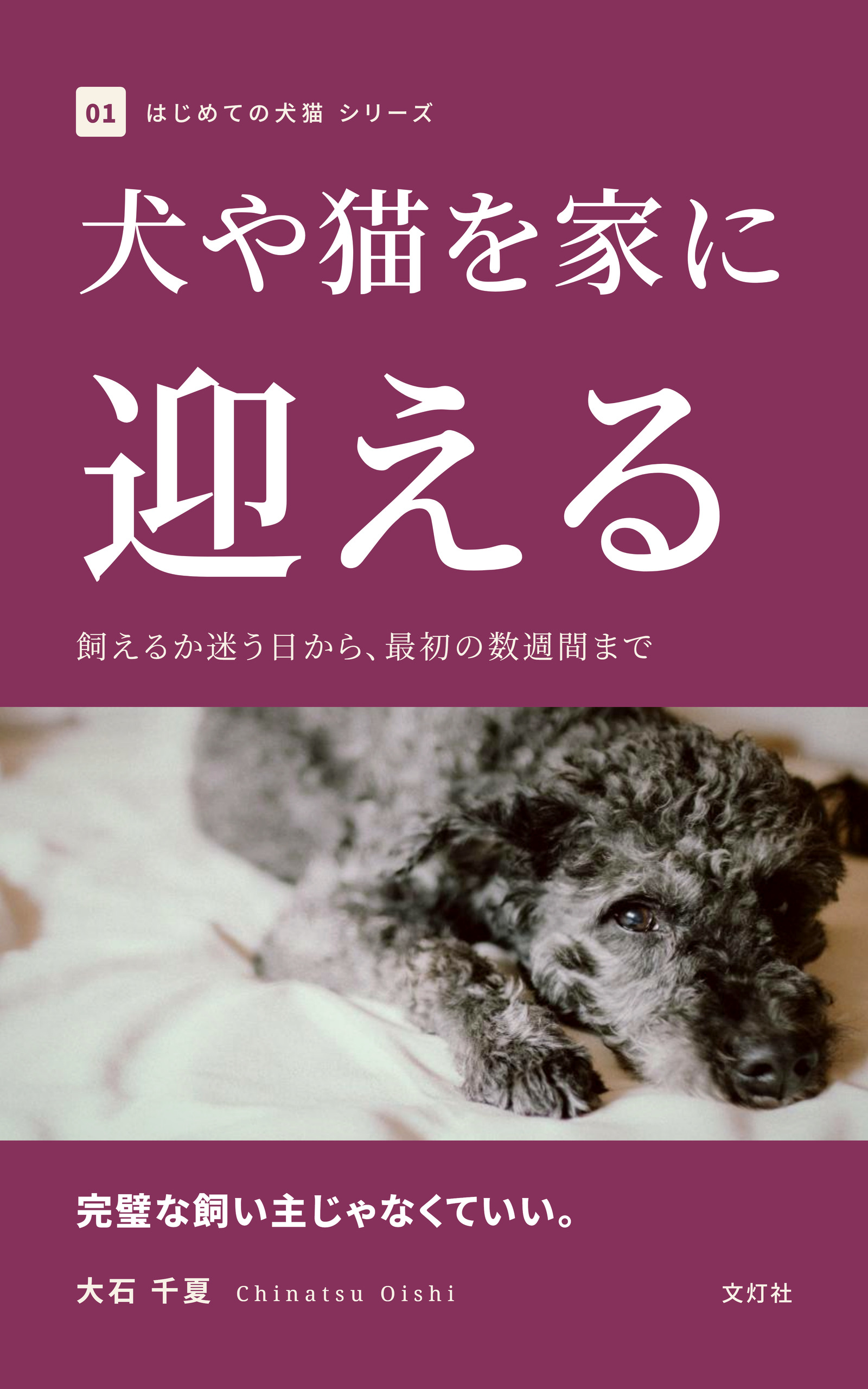『犬や猫を家に迎える』（大石 千夏・著）表紙